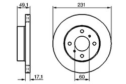 Disc frana BOSCH 0 986 479 241