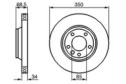 Disc frana BOSCH 0 986 479 251