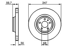 DISC FRANA BOSCH 0 986 479 260 - Compatibil cu AUDI