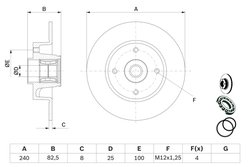 Disc frana BOSCH 0 986 479 278