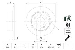 Disc frana BOSCH 0 986 479 295