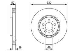 DISC FRANA BOSCH 0 986 479 321 - Compatibil cu VOLVO