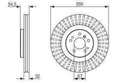 DISC FRANA BOSCH 0 986 479 329 - Compatibil cu MERCEDES-BENZ