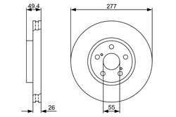 Disc frana BOSCH 0 986 479 340