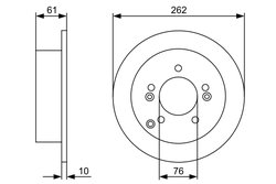 Disc frana BOSCH 0 986 479 345