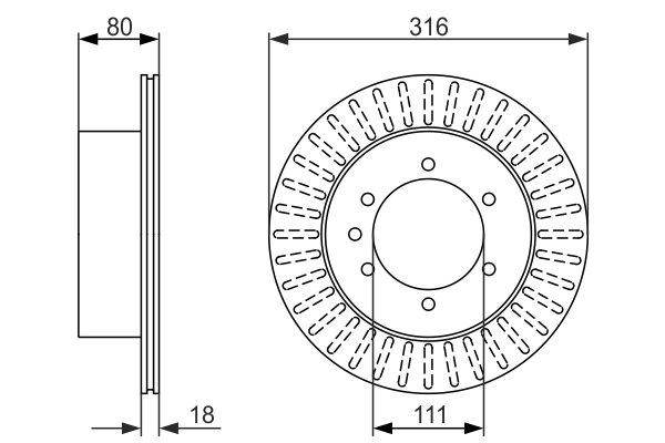 DISC FRANA BOSCH 0 986 479 385 - Compatibil cu NISSAN