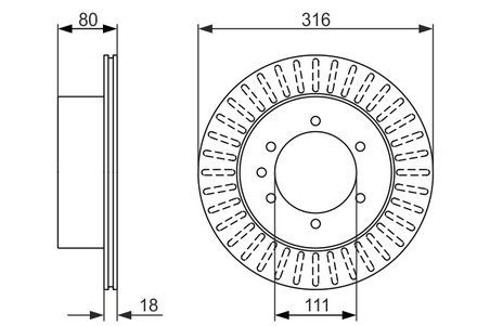 DISC FRANA BOSCH 0 986 479 385 - Compatibil cu NISSAN