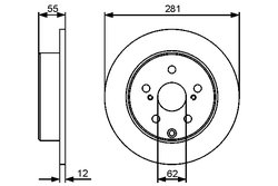 DISC FRANA BOSCH 0 986 479 419 - Compatibil cu TOYOTA