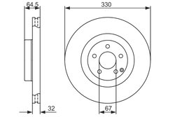 Disc frana BOSCH 0 986 479 415