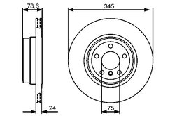 DISC FRANA BOSCH 0 986 479 443 - Compatibil cu BMW