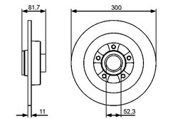 DISC FRANA BOSCH 0 986 479 446 - Compatibil cu RENAULT