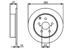 DISC FRANA BOSCH 0 986 479 448 - Compatibil cu TOYOTA