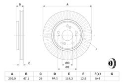 Disc frana BOSCH 0 986 479 456