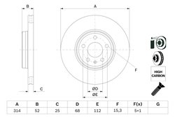 Disc frana BOSCH 0 986 479 467