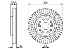 DISC FRANA BOSCH 0 986 479 485 - Compatibil cu LEXUS, TOYOTA