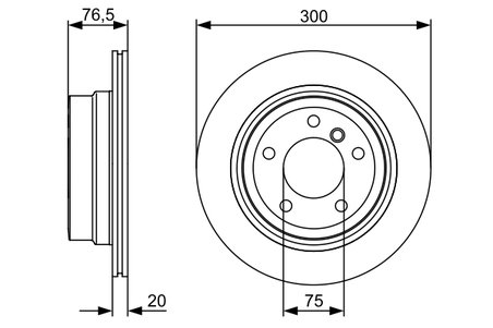 DISC FRANA BOSCH 0 986 479 496 - Compatibil cu BMW