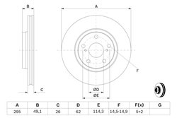 Disc frana BOSCH 0 986 479 560