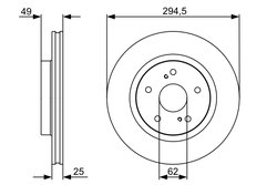 DISC FRANA BOSCH 0 986 479 559 - Compatibil cu SUZUKI