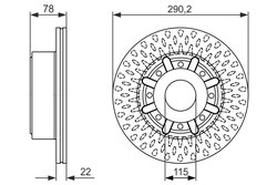 Disc frana BOSCH 0 986 479 610