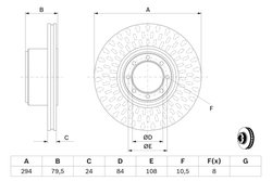 DISC FRANA BOSCH 0 986 479 640 - Compatibil cu IVECO