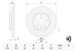 Disc frana BOSCH 0 986 479 643