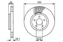 DISC FRANA BOSCH 0 986 479 660 - Compatibil cu FORD, FORD AUSTRALIA