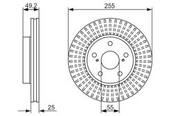 Disc frana BOSCH 0 986 479 663