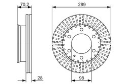 DISC FRANA BOSCH 0 986 479 711 - Compatibil cu FORD, FORD ASIA & OCEANIA, MAZDA