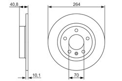 DISC FRANA BOSCH 0 986 479 715 - Compatibil cu OPEL, VAUXHALL