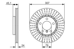 DISC FRANA BOSCH 0 986 479 726 - Compatibil cu MINI