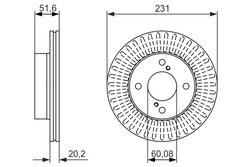 DISC FRANA BOSCH 0 986 479 778 - Compatibil cu NISSAN, SUZUKI
