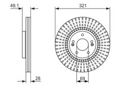 DISC FRANA BOSCH 0 986 479 786 - Compatibil cu HYUNDAI, HYUNDAI (BEIJING), KIA