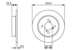 DISC FRANA BOSCH 0 986 479 792 - Compatibil cu SUZUKI