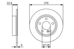 Disc frana BOSCH 0 986 479 A03