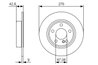 DISC FRANA BOSCH 0 986 479 A03 - Compatibil cu MERCEDES-BENZ