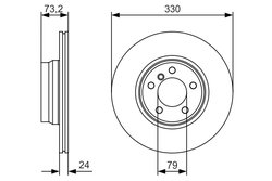 Disc frana BOSCH 0 986 479 A06