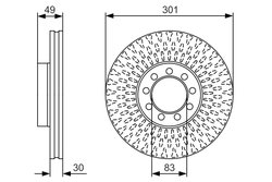 DISC FRANA BOSCH 0 986 479 A23 - Compatibil cu IVECO
