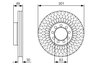 DISC FRANA BOSCH 0 986 479 A23 - Compatibil cu IVECO