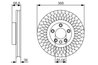 DISC FRANA BOSCH 0 986 479 A33 - Compatibil cu PORSCHE, VW