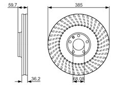 DISC FRANA BOSCH 0 986 479 A31 - Compatibil cu AUDI
