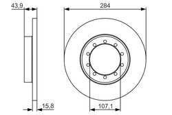 DISC FRANA BOSCH 0 986 479 A34 - Compatibil cu FORD, FORD AUSTRALIA