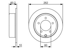 DISC FRANA BOSCH 0 986 479 A39 - Compatibil cu CHRYSLER, DODGE, JEEP