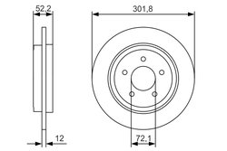 DISC FRANA BOSCH 0 986 479 A53 - Compatibil cu FORD