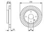 DISC FRANA BOSCH 0 986 479 A54 - Compatibil cu CHEVROLET