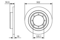 DISC FRANA BOSCH 0 986 479 A93 - Compatibil cu NISSAN, OPEL, RENAULT, VAUXHALL