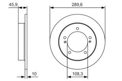 Disc frana BOSCH 0 986 479 B09
