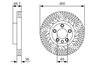 DISC FRANA BOSCH 0 986 479 B13 - Compatibil cu PORSCHE, VW