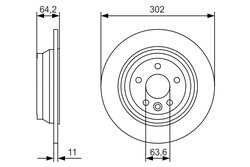DISC FRANA BOSCH 0 986 479 B19 - Compatibil cu LAND ROVER