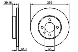 DISC FRANA BOSCH 0 986 479 B30 - Compatibil cu SEAT, VW