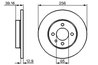 DISC FRANA BOSCH 0 986 479 B30 - Compatibil cu SEAT, VW